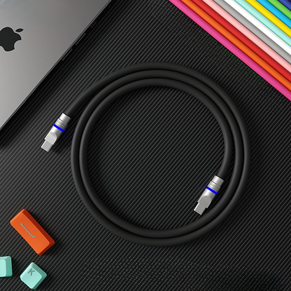 Silicone LED Neon Ambient Soft Glow Charging Lightning cables for Apple Devices