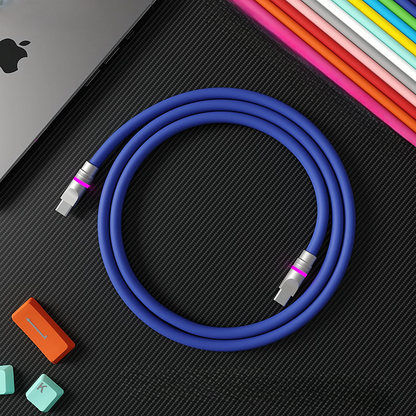 Silicone LED Neon Ambient Soft Glow Charging Lightning cables for Apple Devices