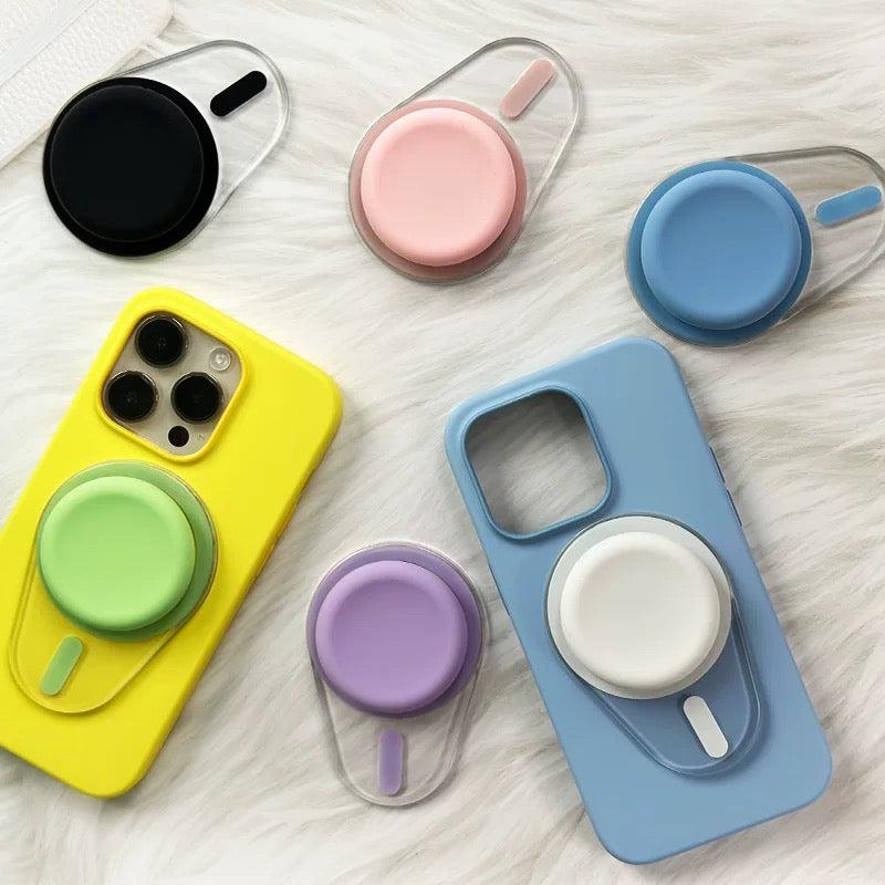 Oval Magnetic Silicone Phone Grip For iPhone
