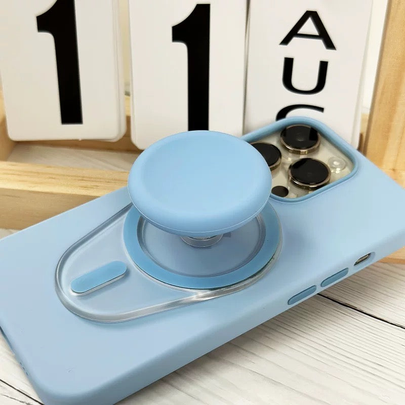Oval Magnetic Silicone Phone Grip For iPhone