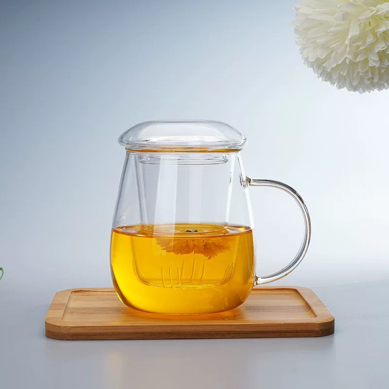Borosilicate Glass Infuser Cup Set