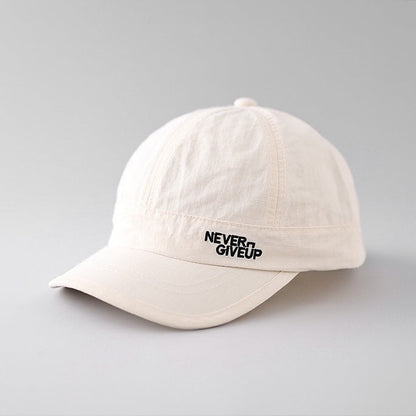 Never Give up Baseball Cap Casual wear 56-58cm