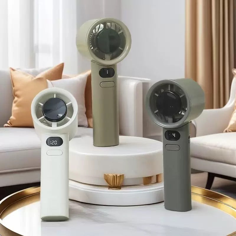 High Speed  Handheld Portable Mini Rechargeable Travel Fan