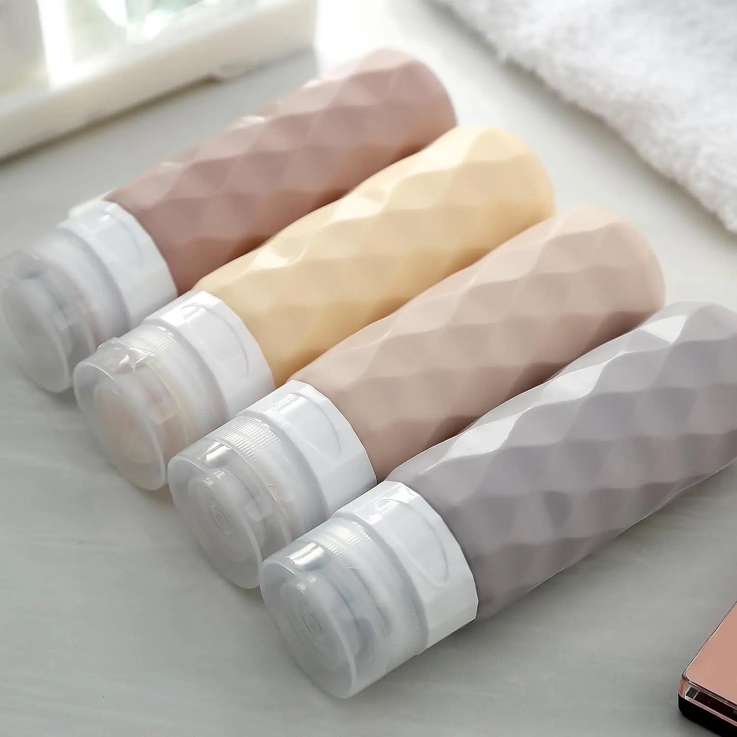Silicone Leakproof Travel Bottles (Set of 4)