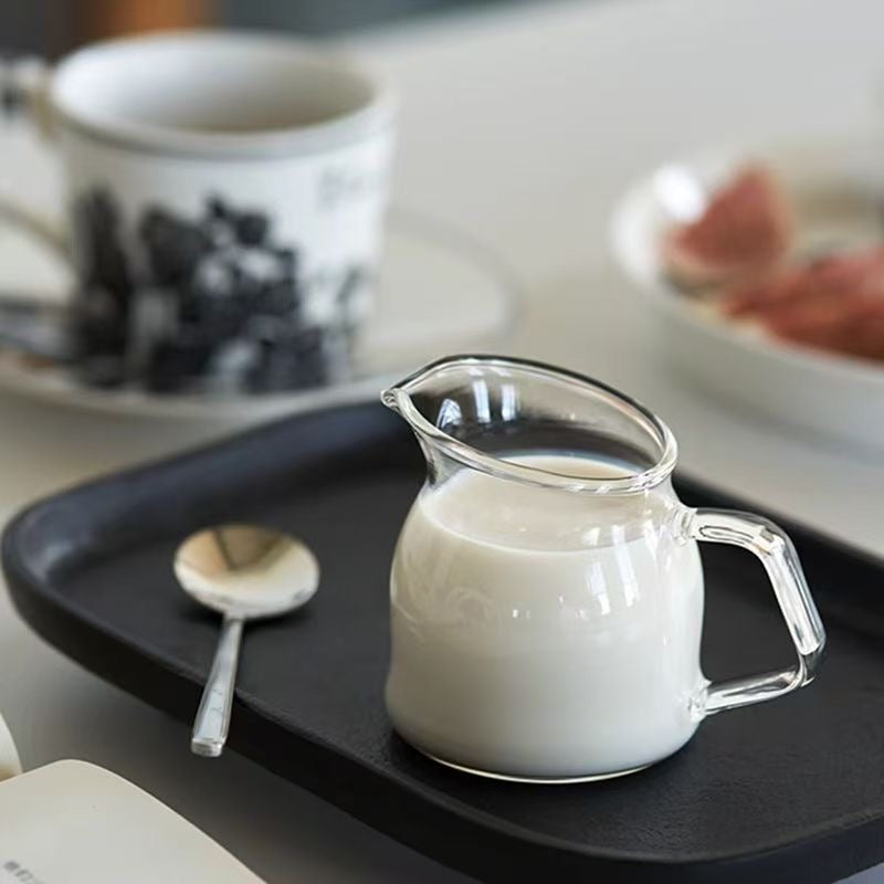Mini Glass Milk, Tea & Coffee Decanter with Ergonomic Handle- 100ml