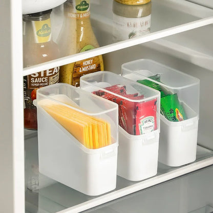 Kitchen Small Item Storage Box Cheese Slice Storage Container (Set of 2)