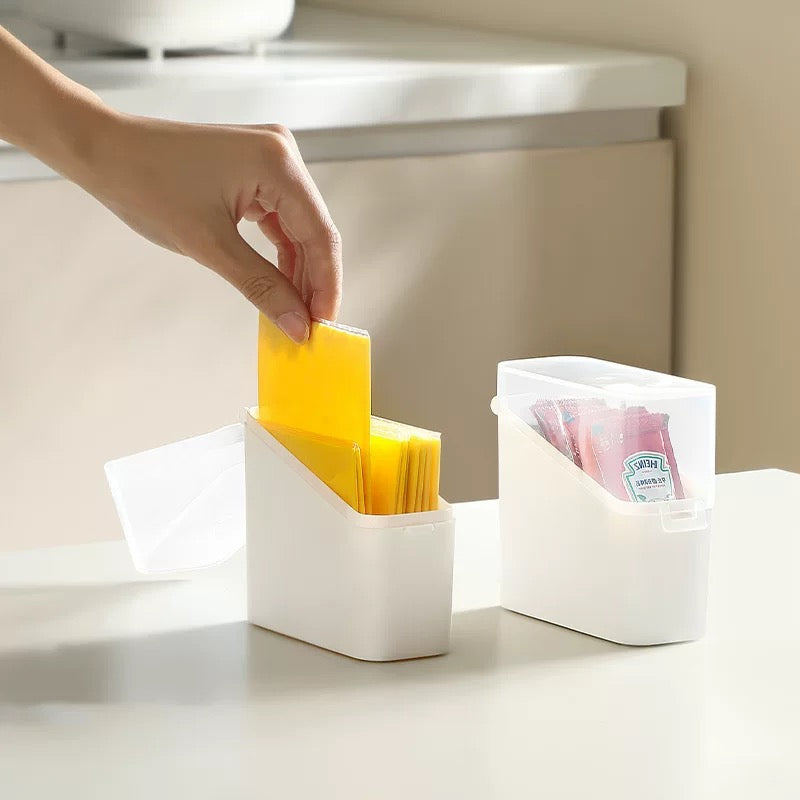 Kitchen Small Item Storage Box Cheese Slice Storage Container (Set of 2)