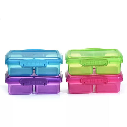 MealMate™  Duo Lock Divided Lunch Box Set with Secure Lock Lid | BPA-Free Reusable Food Storage Container for Office, School & Travel