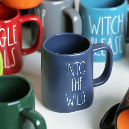 RAE DUNN Artisan Collection Hand-Lettered Ceramic Mugs With Personality And Perfect Comfort.
