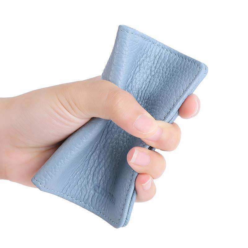CardNest™ Unisex Slim Leather Card Wallet  | Compact Minimalist Multi-Card Holder | Soft Flexible Pocket Wallet