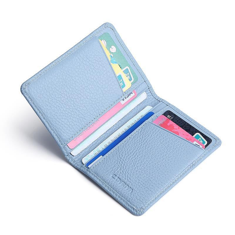CardNest™ Unisex Slim Leather Card Wallet  | Compact Minimalist Multi-Card Holder | Soft Flexible Pocket Wallet