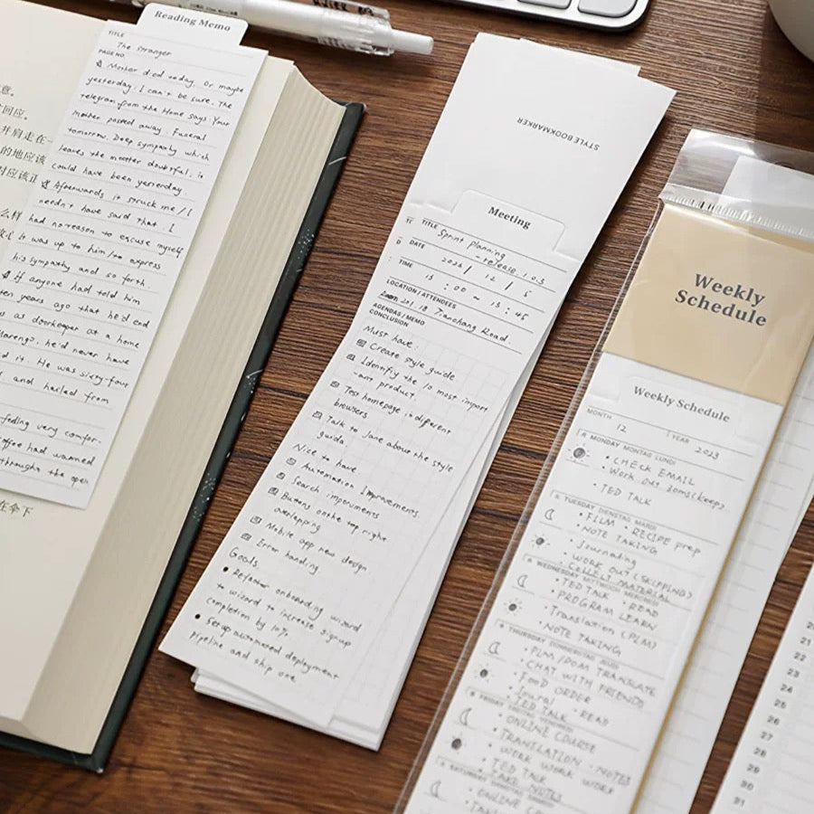 Bookmark Style Planner (Pack of 24)