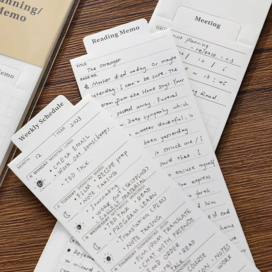 Bookmark Style Planner (Pack of 24)