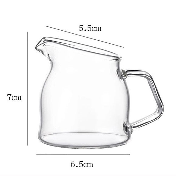 Mini Glass Milk, Tea & Coffee Decanter with Ergonomic Handle- 100ml