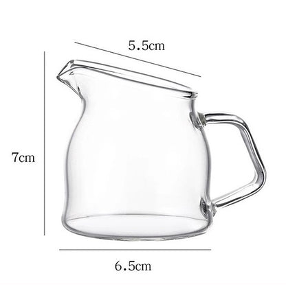 Mini Glass Milk, Tea & Coffee Decanter with Ergonomic Handle- 100ml