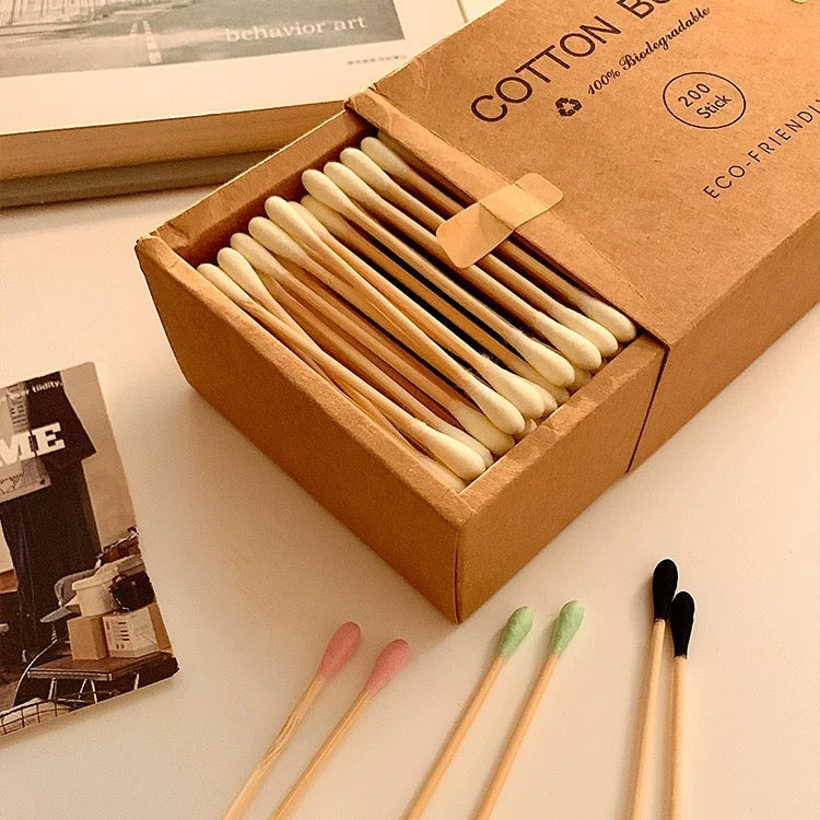 Premium Cotton Buds 100% Bio Degradable (Pack of 200)