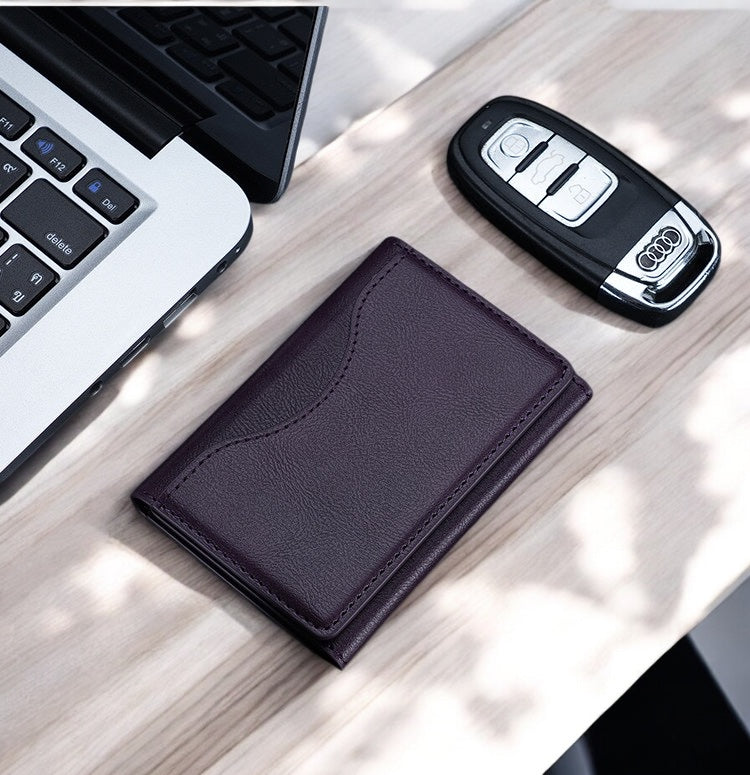 Tri-fold Magnetic (MagSafe) PU Wallet Card Holder for iPhone 15/14/13/12 Series