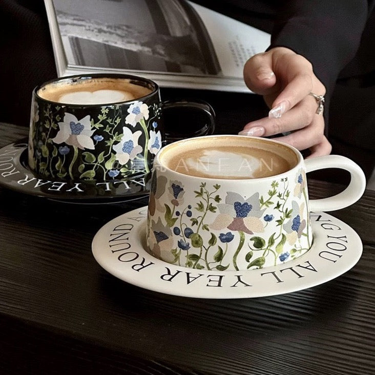 Vintage Floral Cup Saucer Set