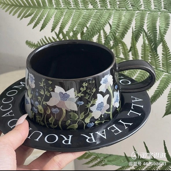 Vintage Floral Cup Saucer Set