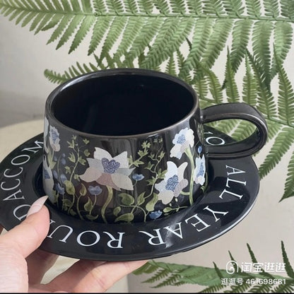 Vintage Floral Cup Saucer Set