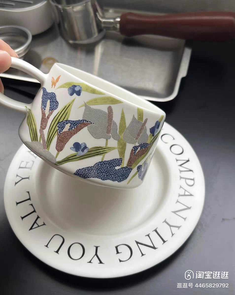 Vintage Floral Cup Saucer Set