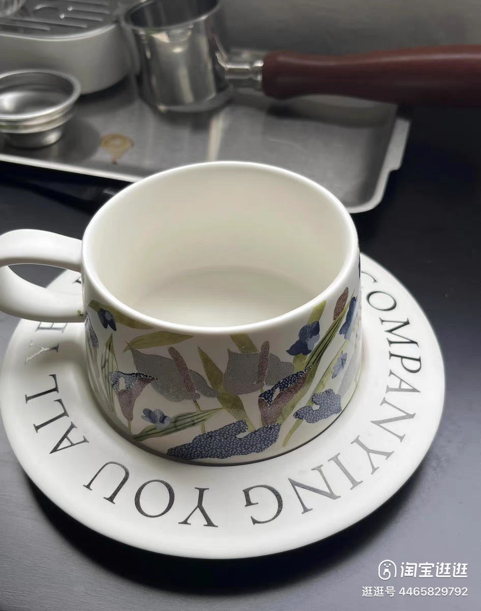 Vintage Floral Cup Saucer Set