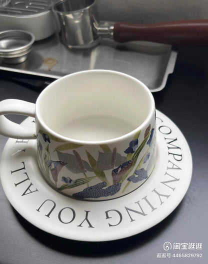 Vintage Floral Cup Saucer Set