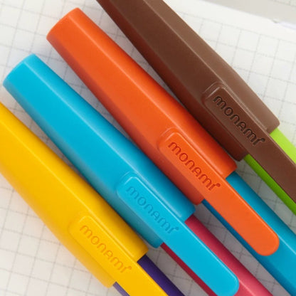 Korean Monami 0.7mm Black Ballpoint Pens (set of 12)