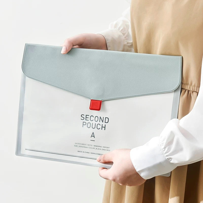 Second Pouch Document Folder (Fits A4 Documents)