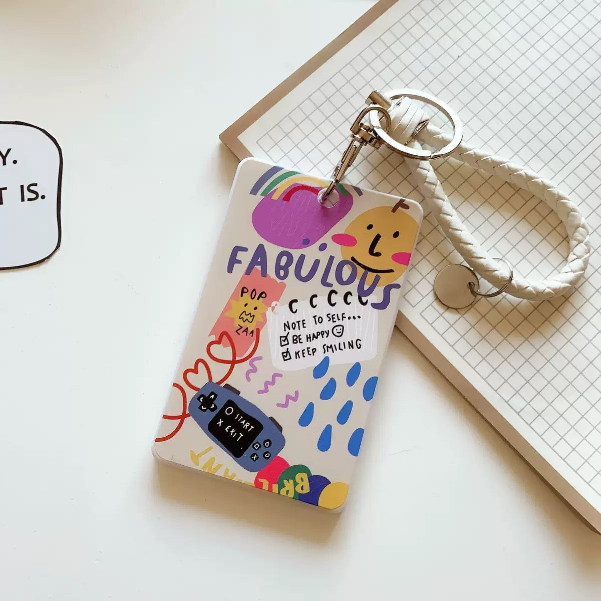 Cute ID/Credit Card Holder With Key Clip