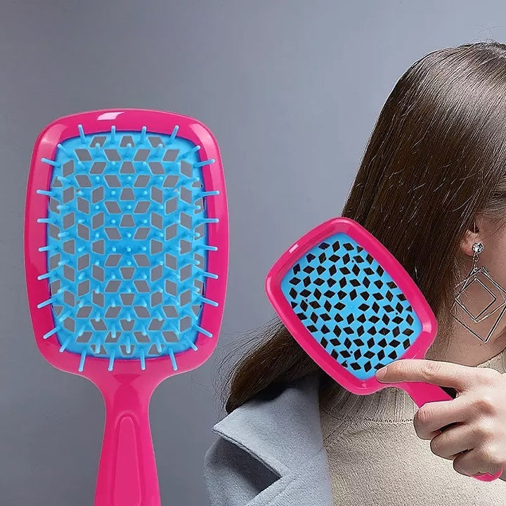 Vented Detangle Hair Brush for Curly  Hair  Supports Hair Damage Reduction