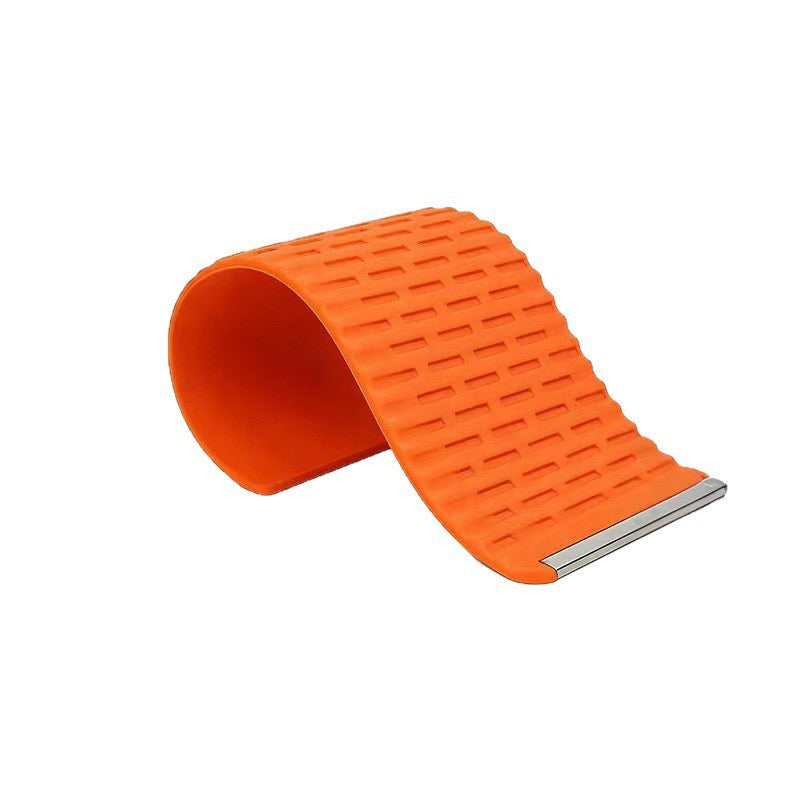 Flexible Portable Foldable Silicone Aluminum Phone Stand for Desk & Travel, Adjustable Non-Slip Universal Phone & Tablet Holder for Home, Kitchen, Office