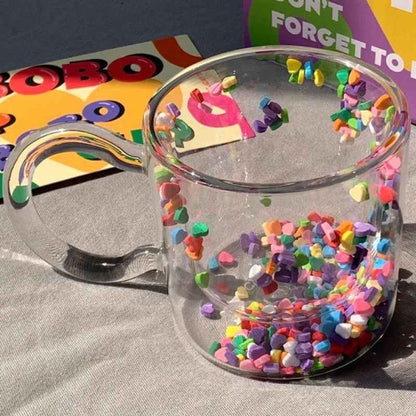 Insulated Double-walled Mug with colorful beads