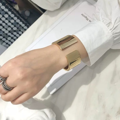 Geometrical Gold Cuff