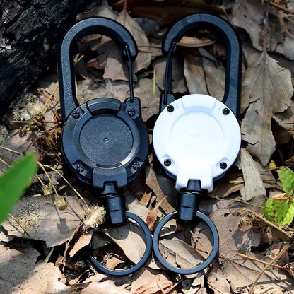 Anti Theft Heavy Duty Retractable Cord Keychain Carabiner Badge Clip