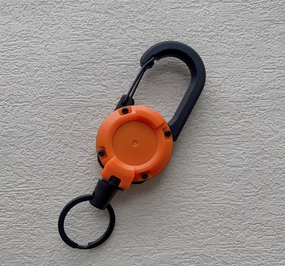 Anti Theft Heavy Duty Retractable Cord Keychain Carabiner Badge Clip