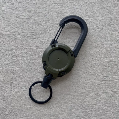 Anti Theft Heavy Duty Retractable Cord Keychain Carabiner Badge Clip