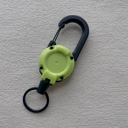 Anti Theft Heavy Duty Retractable Cord Keychain Carabiner Badge Clip