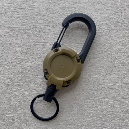 Anti Theft Heavy Duty Retractable Cord Keychain Carabiner Badge Clip