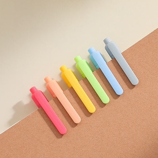 The Gradient Rainbow Pens (Set of 6) Set of 6 Aesthetic Gel Pens | 0.5mm Fine Tip | Smooth Writing | Cute Korean-Style Stationery for School, Office & Journaling