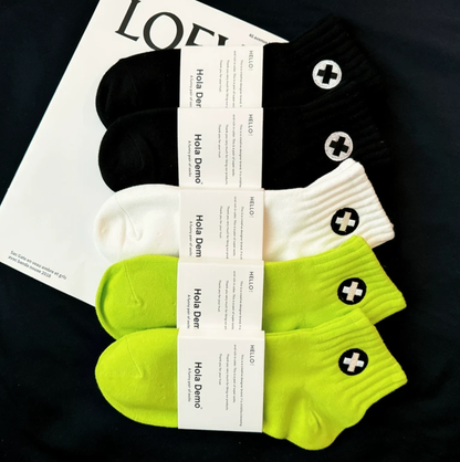 HOLA DEMO Super Soft Ankle Socks (Pack of 5 Pairs)
