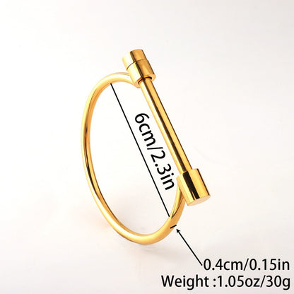 The Akira Screw-on Bangle Bracelet