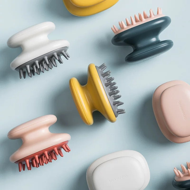 Scalp Scrubber with Shampoo Compartment