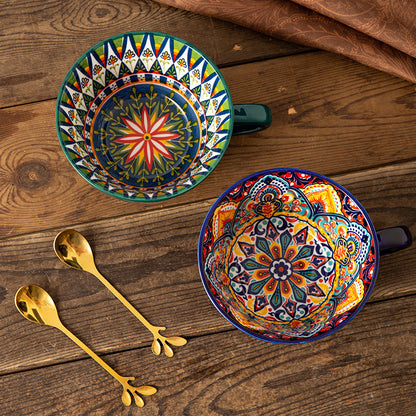 Moroccan Artisanal Ceramic Cup - 400ml