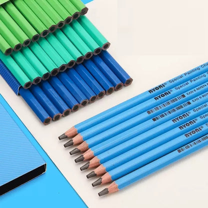 Nioni 10 Pcs Sketching Pencils Set Graphite Pencil Charcoal Pencils Artist Pencils Professional Painting Drawing Sketching Art Supplies for Kids Adults Beginners Artist Students