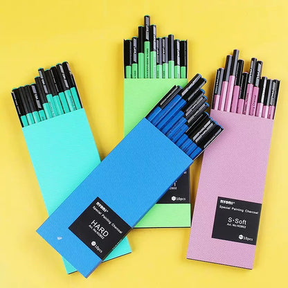 Nioni 10 Pcs Sketching Pencils Set Graphite Pencil Charcoal Pencils Artist Pencils Professional Painting Drawing Sketching Art Supplies for Kids Adults Beginners Artist Students