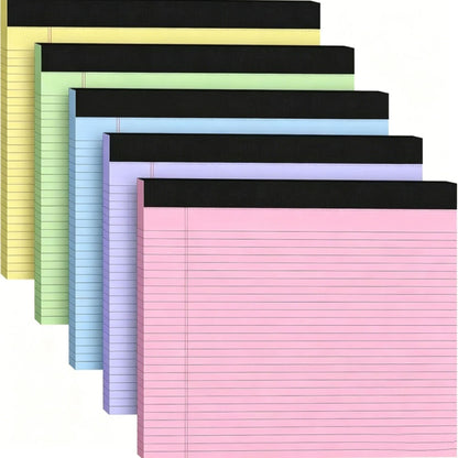 Premium Landscape Style Lined Note pads 30 sheets / Note pad  - Set of 5 Notepads