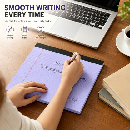 Premium Landscape Style Lined Note pads 30 sheets / Note pad  - Set of 5 Notepads