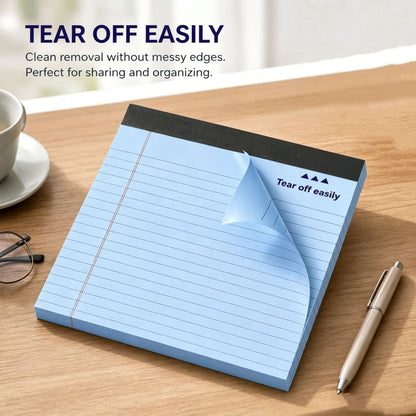 Premium Landscape Style Lined Note pads 30 sheets / Note pad  - Set of 5 Notepads