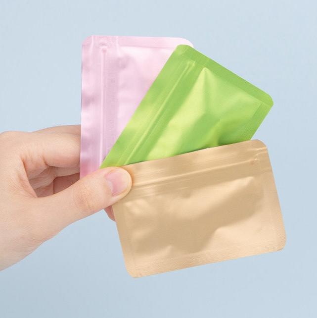 Metallic Matte Emergency Small Ziplock Pouch
